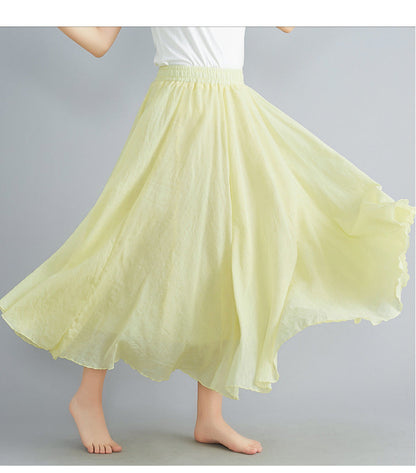 Maci Rhode - Cotton Linen Maxi Skirt