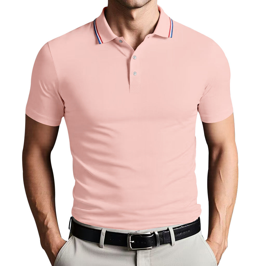 TrendAura Nordic Flair Unisex Polo Shirt Slim Fit Breathable Lightweight Short Sleeves Casual Polo Top