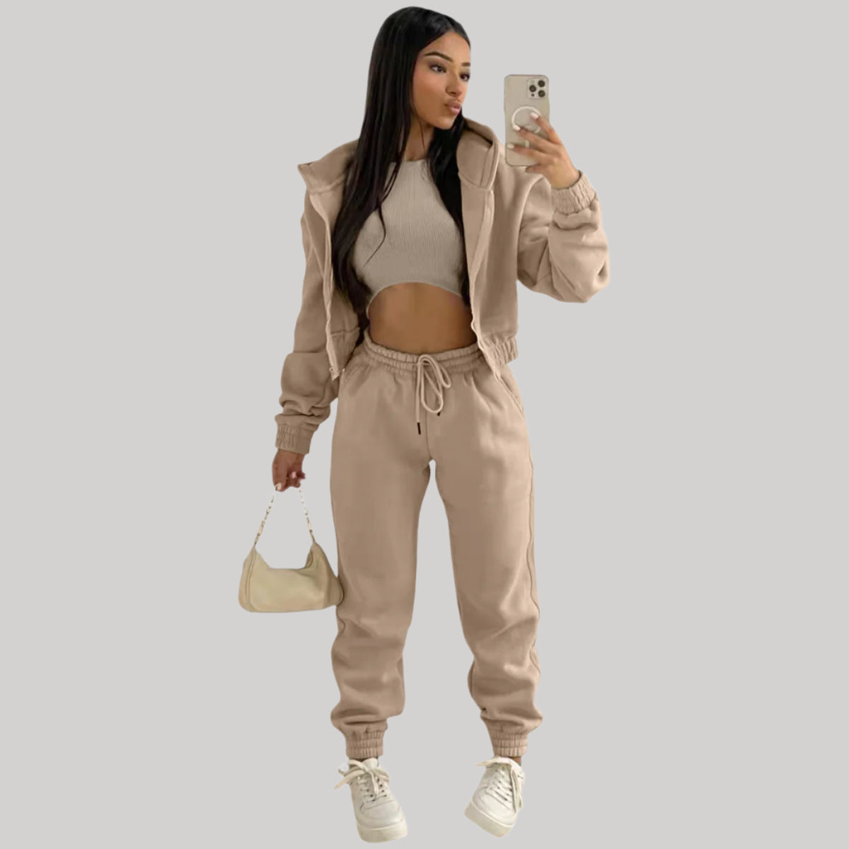 Women's Stylish Casual Tracksuit | 3 Piece Set