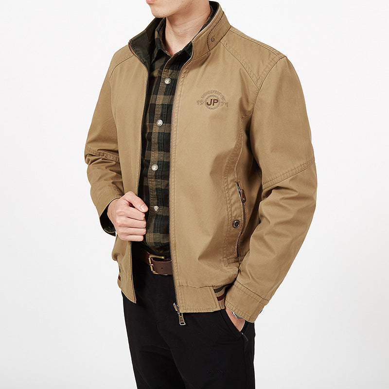 Men's Reversible Jacket With Zipper Breathable Mix Standard Fit Casual Look By Nordic Flair
