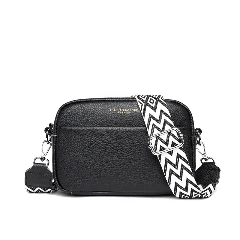 TrendAura Stella Pebbled Leather Crossbody Bag - Compact, Structured Design For Hands-Free Everyday Use