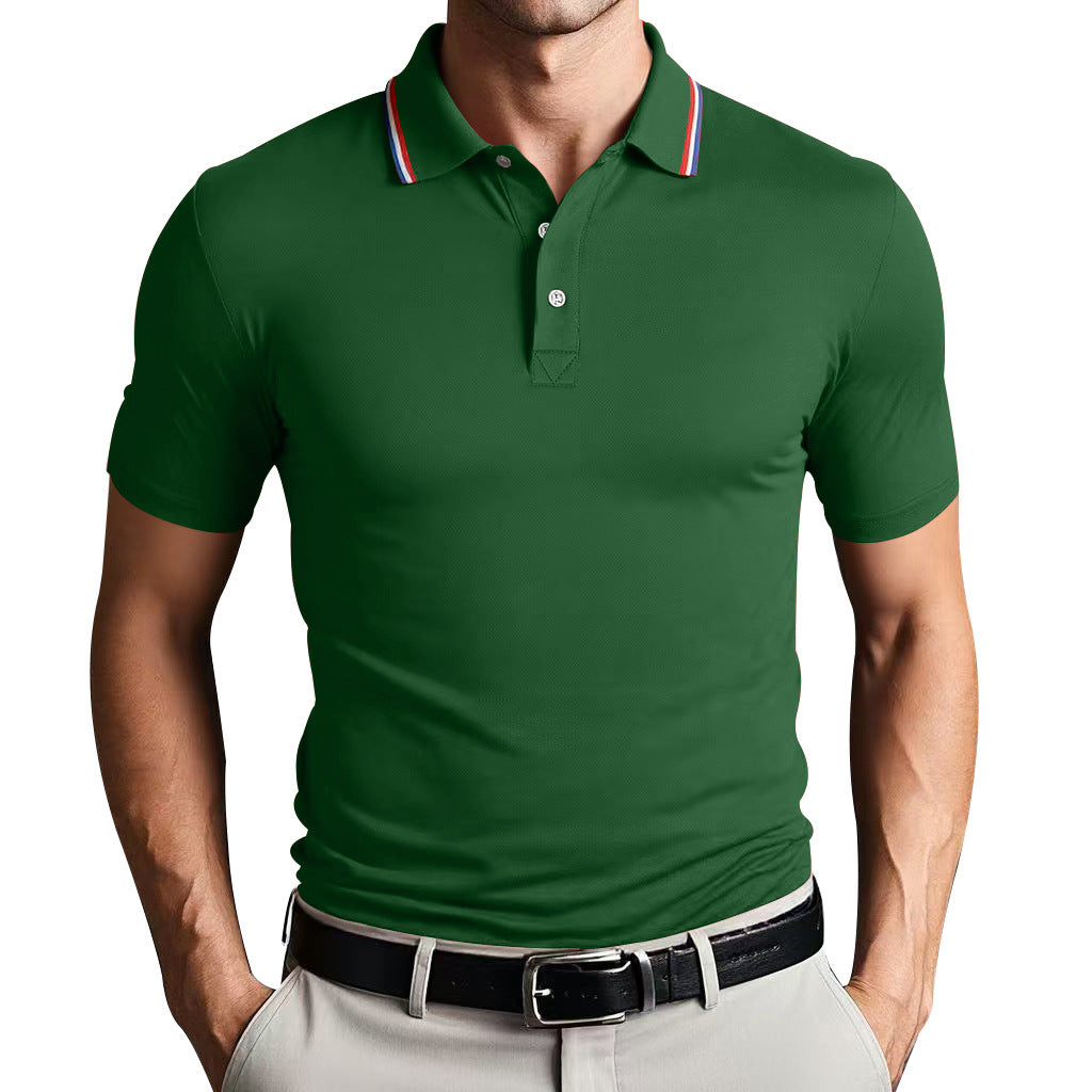 TrendAura Nordic Flair Unisex Polo Shirt Slim Fit Breathable Lightweight Short Sleeves Casual Polo Top