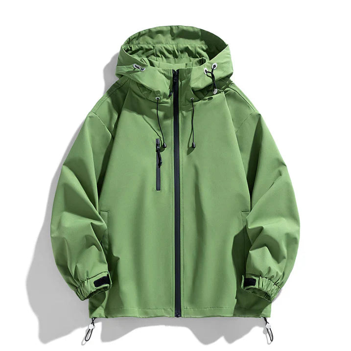 Men's Winter Ski Jacket With Hood And Zipper Elevates Style For Slopes And City