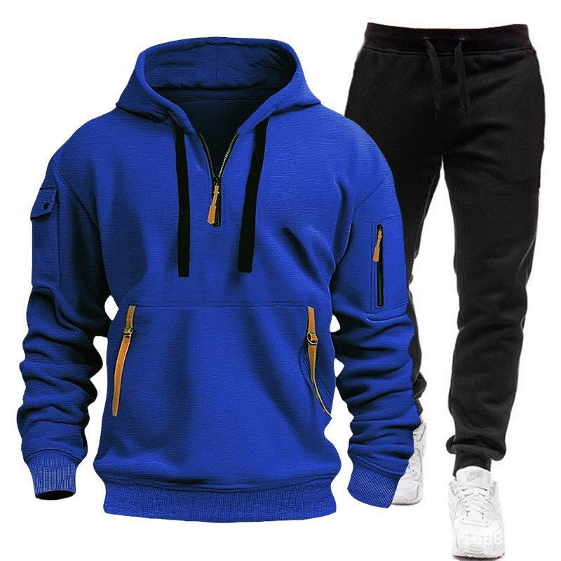 Mens Hoodie Tracksuit Set Premium Comfort For Casual Everyday Wear Modern Two Piece