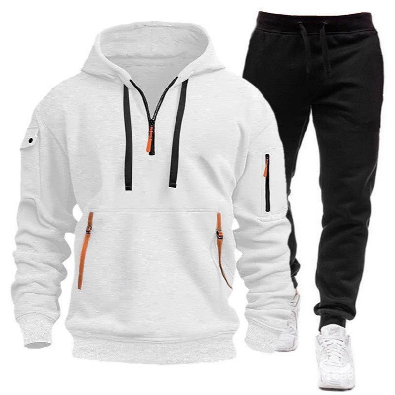 Mens Hoodie Tracksuit Set Premium Comfort For Casual Everyday Wear Modern Two Piece