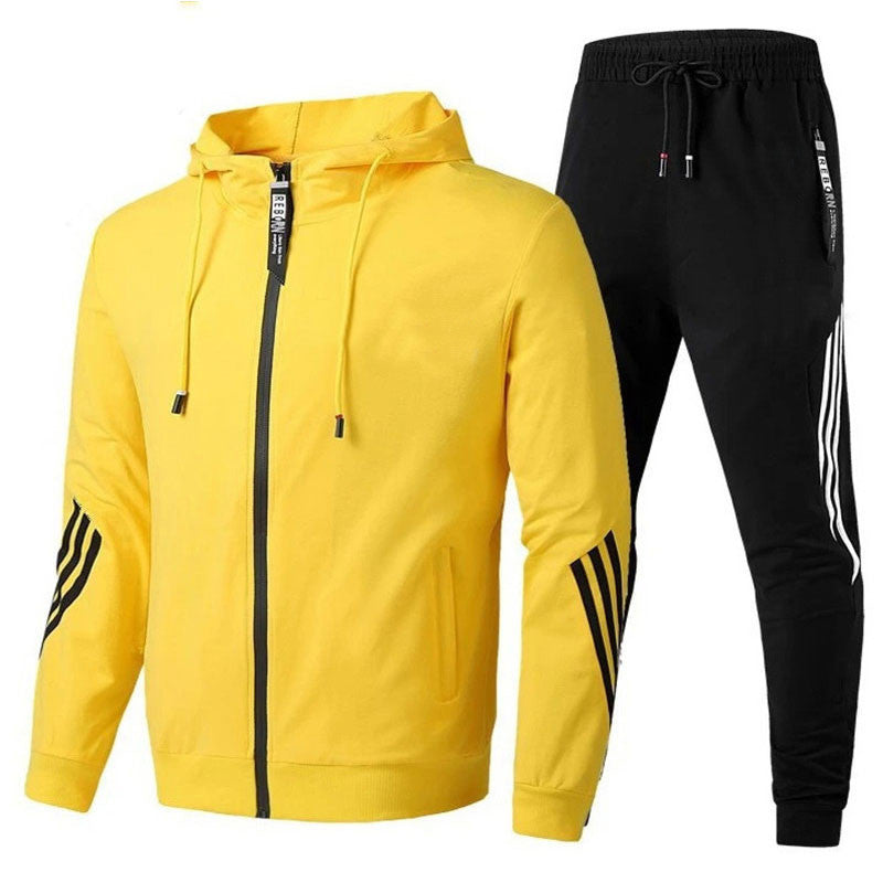 Mens Zip Up Tracksuit Set Sporty Casual Wear All Day Comfort Great for Training and Everyday Wear