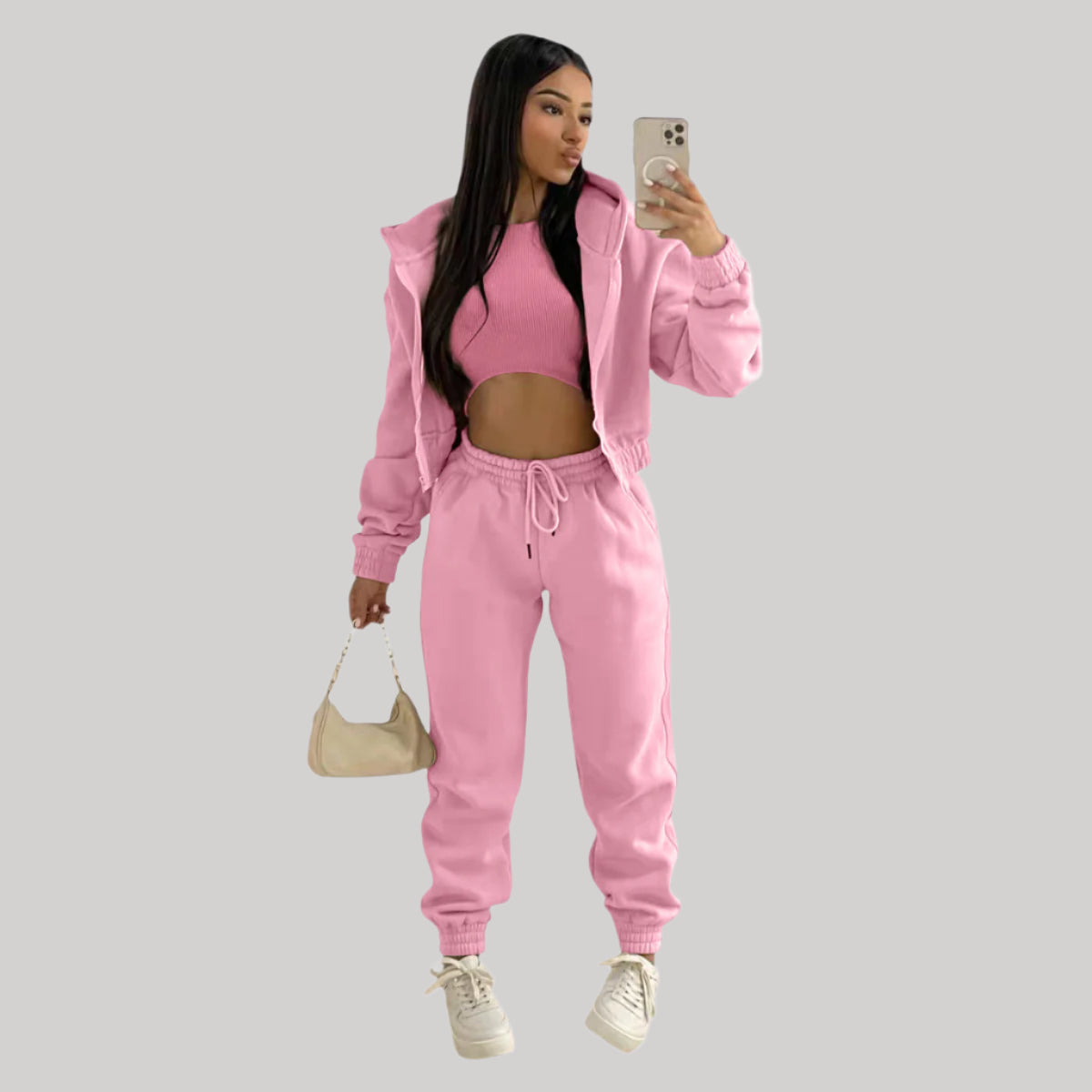 Women's Stylish Casual Tracksuit | 3 Piece Set