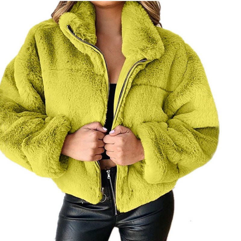 Women’s Stylish Cropped Fur Coat | Autumn Ready