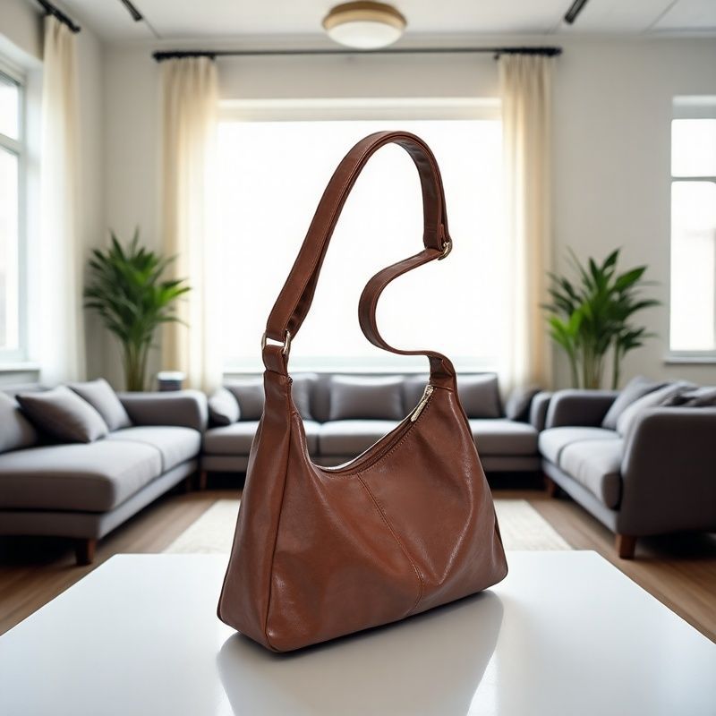 TrendAura Judith Vegan Leather Shoulder Hobo Bag - Effortless Everyday Style With Secure Zip Closure And Wide Strap