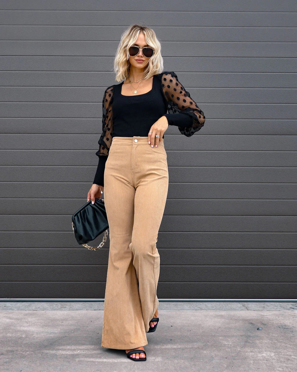 Isabelle Moreau Bell Bottom Pants With Curved Cut For Women Radiant Summer Style