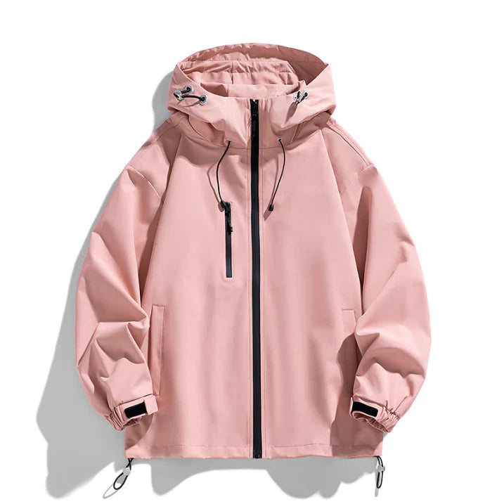 Men's Winter Ski Jacket With Hood And Zipper Elevates Style For Slopes And City