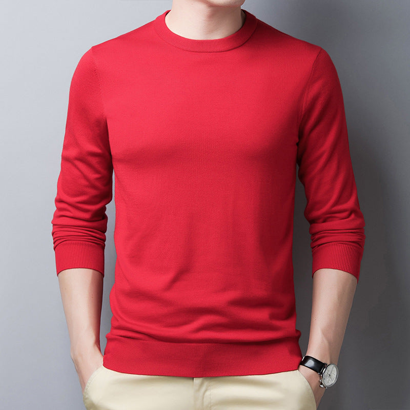 Men's Long Sleeve T Shirt Slim Fit Silk Wool Blend With Ribbed Neck And Cuffs Nordisk Flair