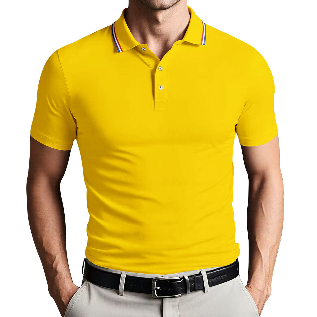 TrendAura Nordic Flair Unisex Polo Shirt Slim Fit Breathable Lightweight Short Sleeves Casual Polo Top