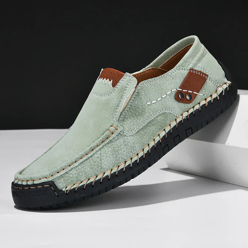 Gentlemans Trail Walkers Leather Shoes With Non Slip Soles For Men All Day Comfort Rugged Style