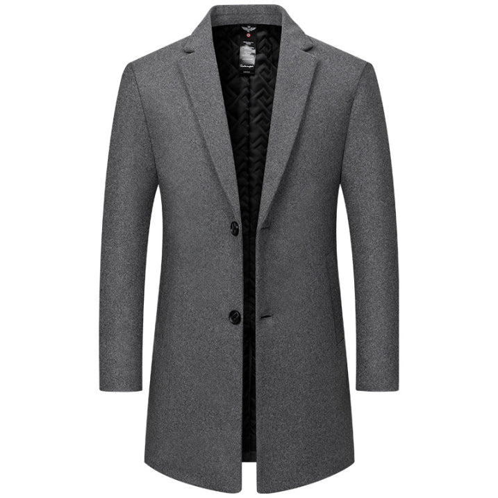 Men's Winter Trench Coat Long For Professional Men Timeless Warmth And Sleek Silhouette