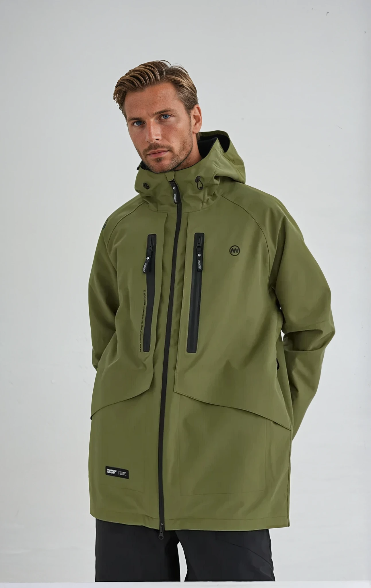 Quest Men's Insulated Hooded Jacket With Padded Warmth For Cold Winter Outdoor Adventures