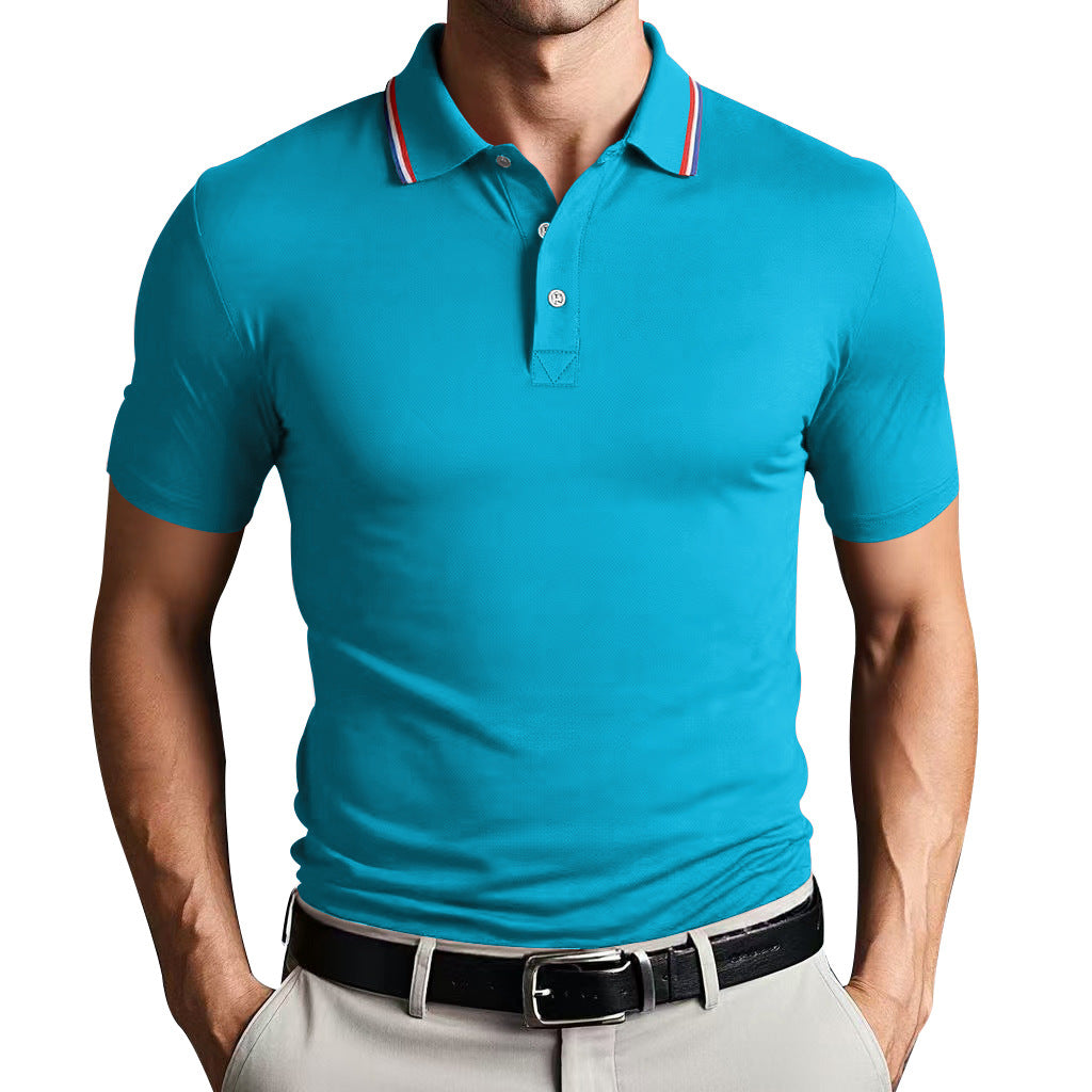 TrendAura Nordic Flair Unisex Polo Shirt Slim Fit Breathable Lightweight Short Sleeves Casual Polo Top