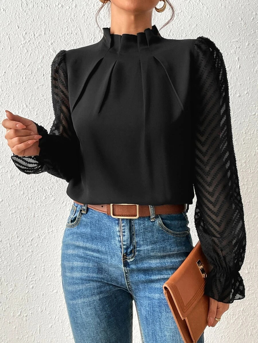 Elegant sleeve blouse for women – Refined Malou model