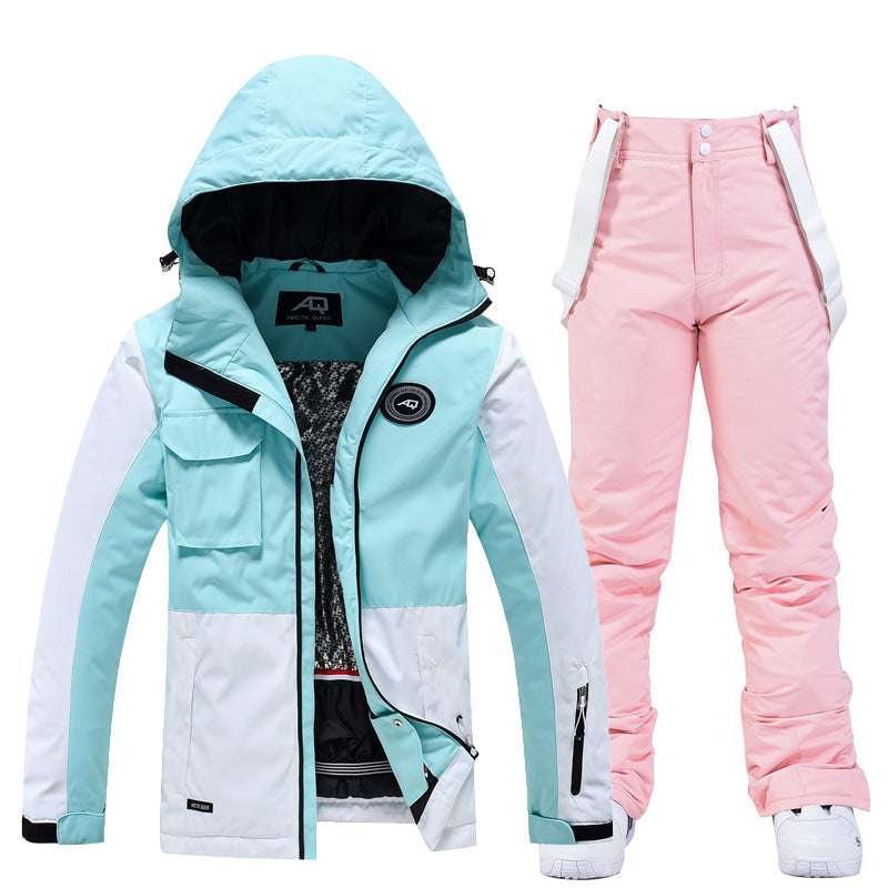 Women’s Two-Piece Ski Suit – Water-Resistant Jacket and Pants – Windproof – Tailored Fit