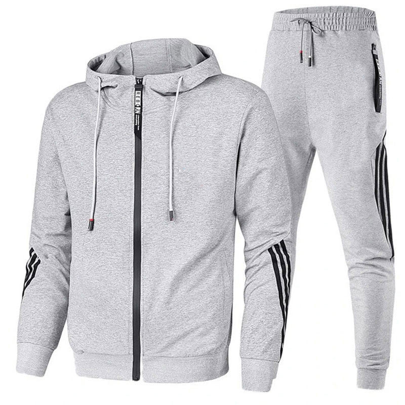 Mens Zip Up Tracksuit Set Sporty Casual Wear All Day Comfort Great for Training and Everyday Wear