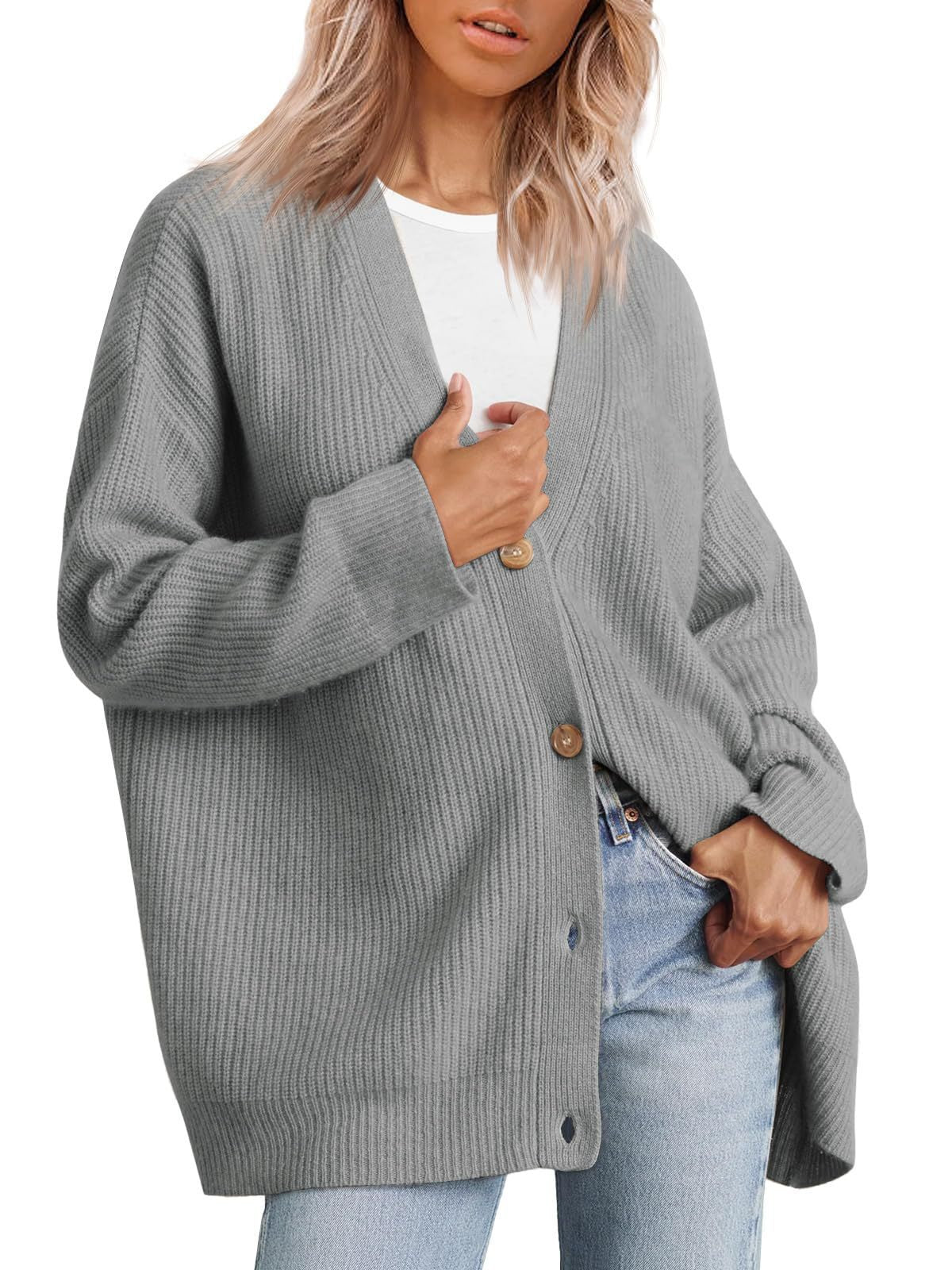 Anna - Striped Knit Cardigan