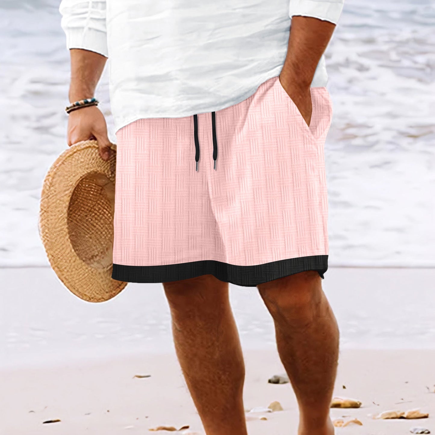 Nordisk Flair Men's Relaxed Fit Casual Shorts With Elastic Drawstring Waist For Warm Weather