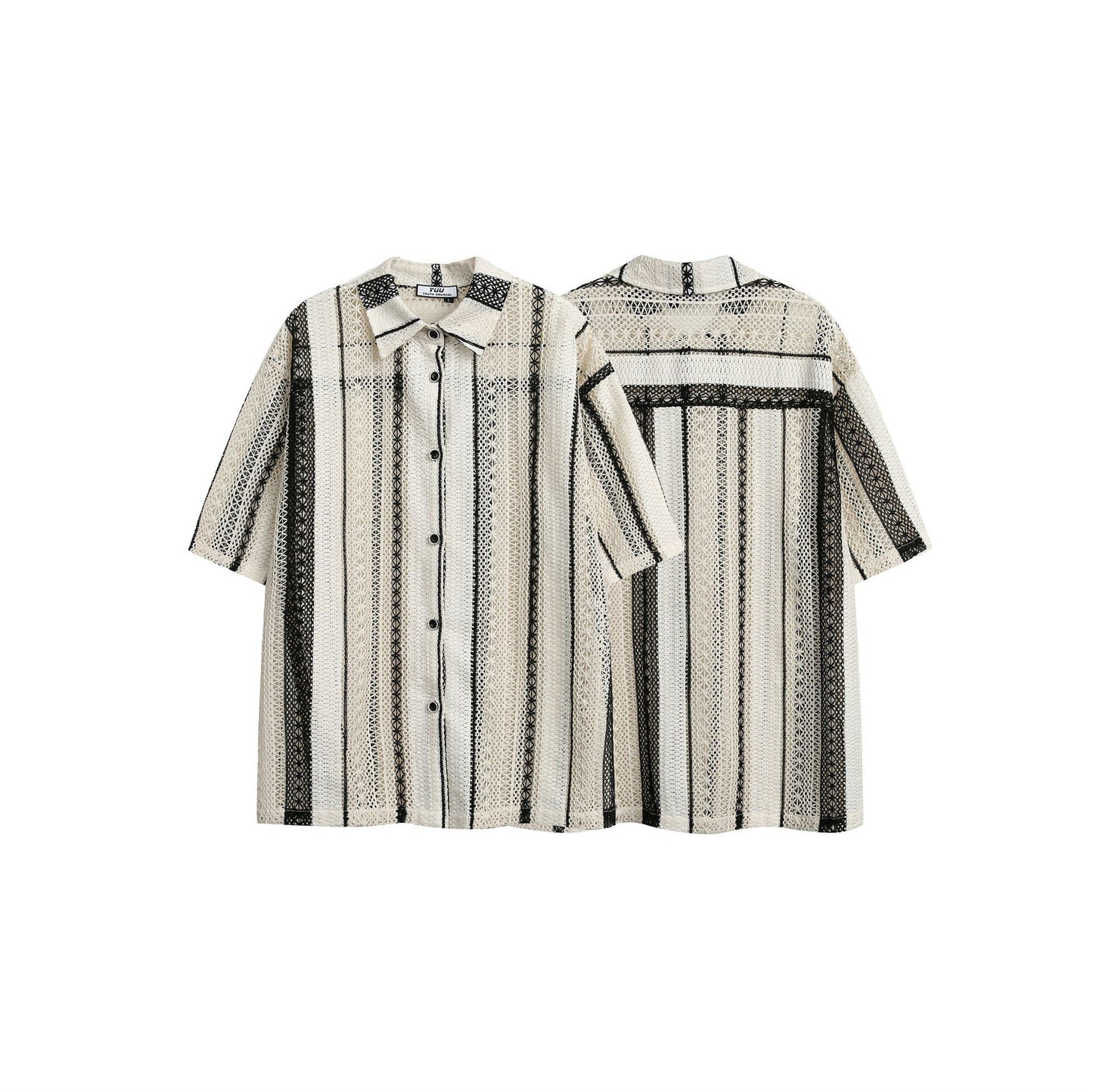 Noir Honeycomb Blouse