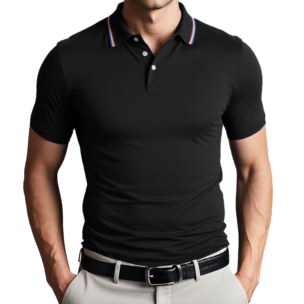 TrendAura Nordic Flair Unisex Polo Shirt Slim Fit Breathable Lightweight Short Sleeves Casual Polo Top