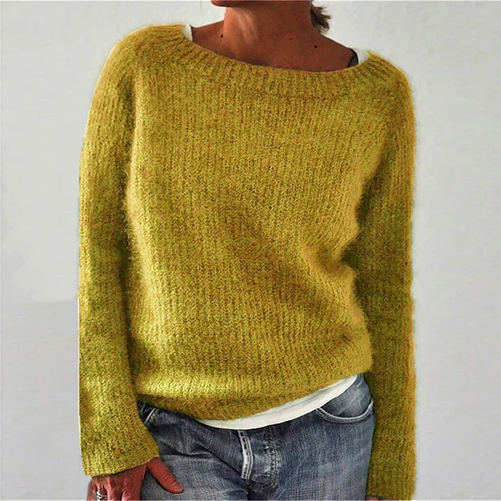 Pleun Julia Merino Wool Knit Sweater With Oversized Collar For Women Everyday Wear And Cozy Comfort