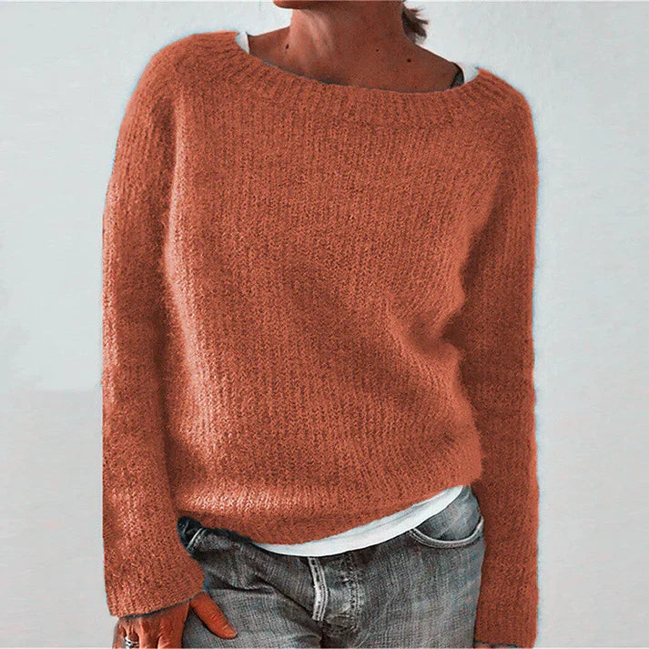Pleun Julia Merino Wool Knit Sweater With Oversized Collar For Women Everyday Wear And Cozy Comfort