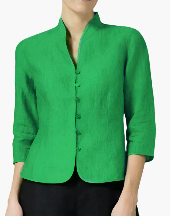 Women's blazer with stand-up collar – Elegant business look for office and special occasions