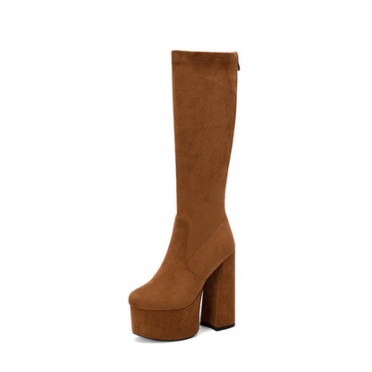 Women’s Chic Knee-High Boots | Chunky Heel