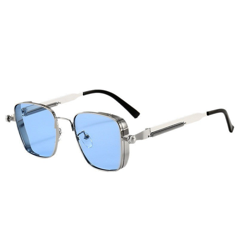 Square Frame Metal Sunglasses For Men