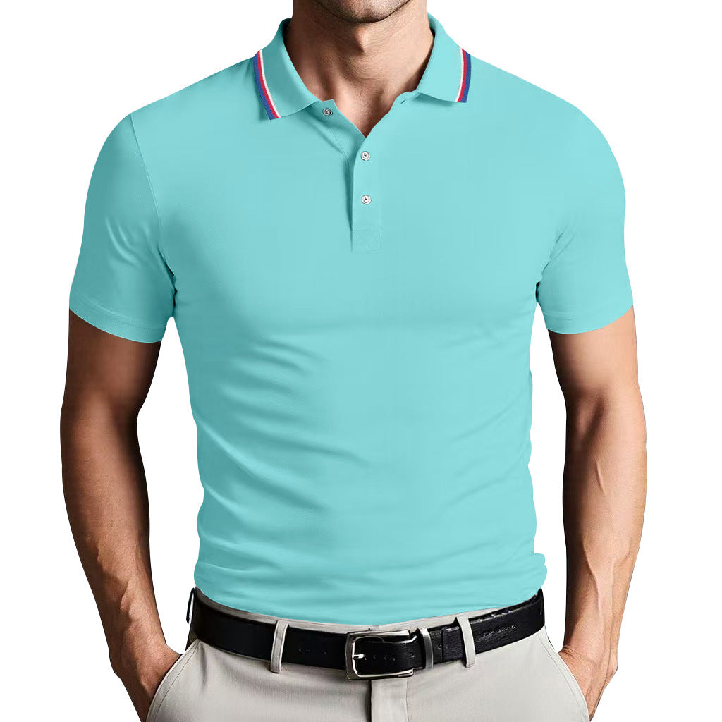 TrendAura Nordic Flair Unisex Polo Shirt Slim Fit Breathable Lightweight Short Sleeves Casual Polo Top