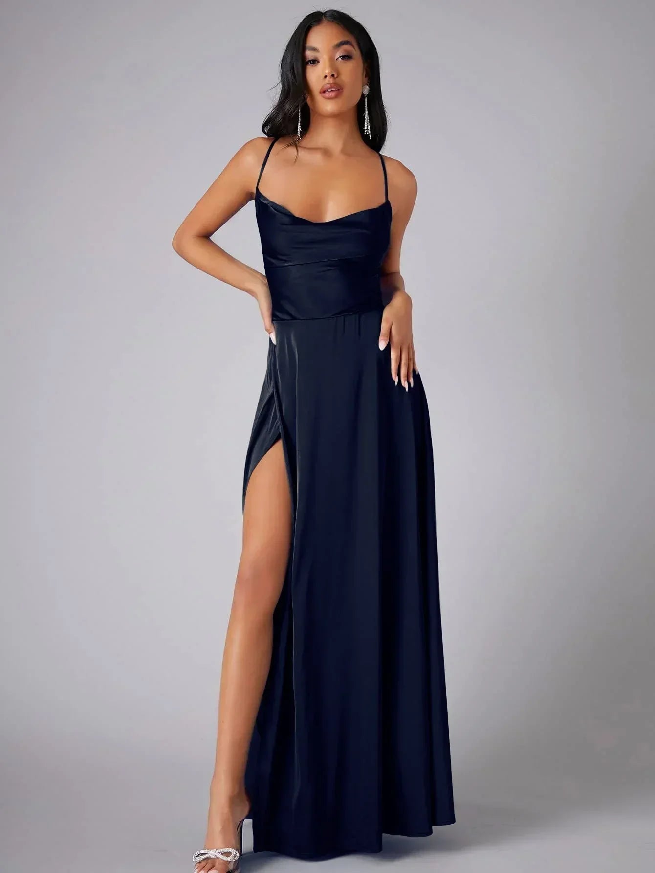 Alvaree – Elegant Long Satin Dress