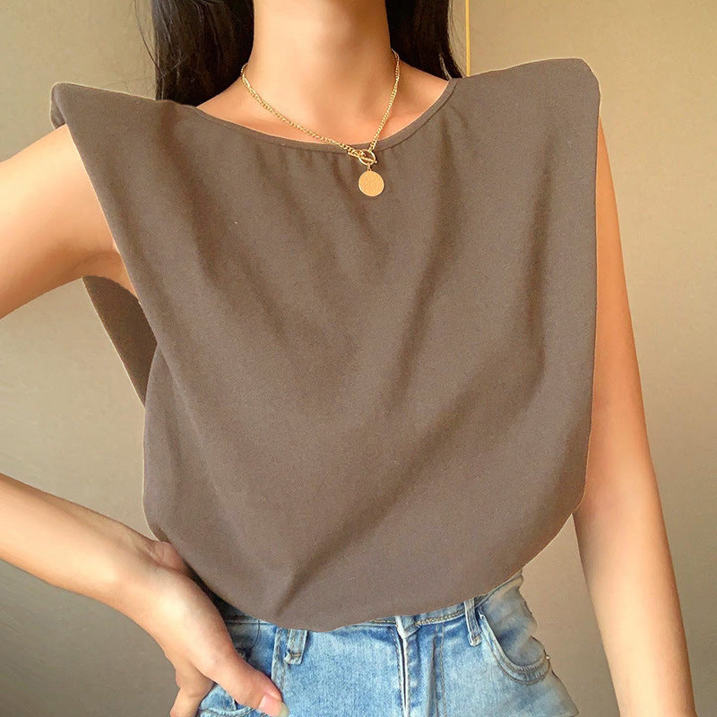 Women’s Short Sleeve Top – Relaxed Fit – Extended Shoulders – Lightweight Cotton Blend