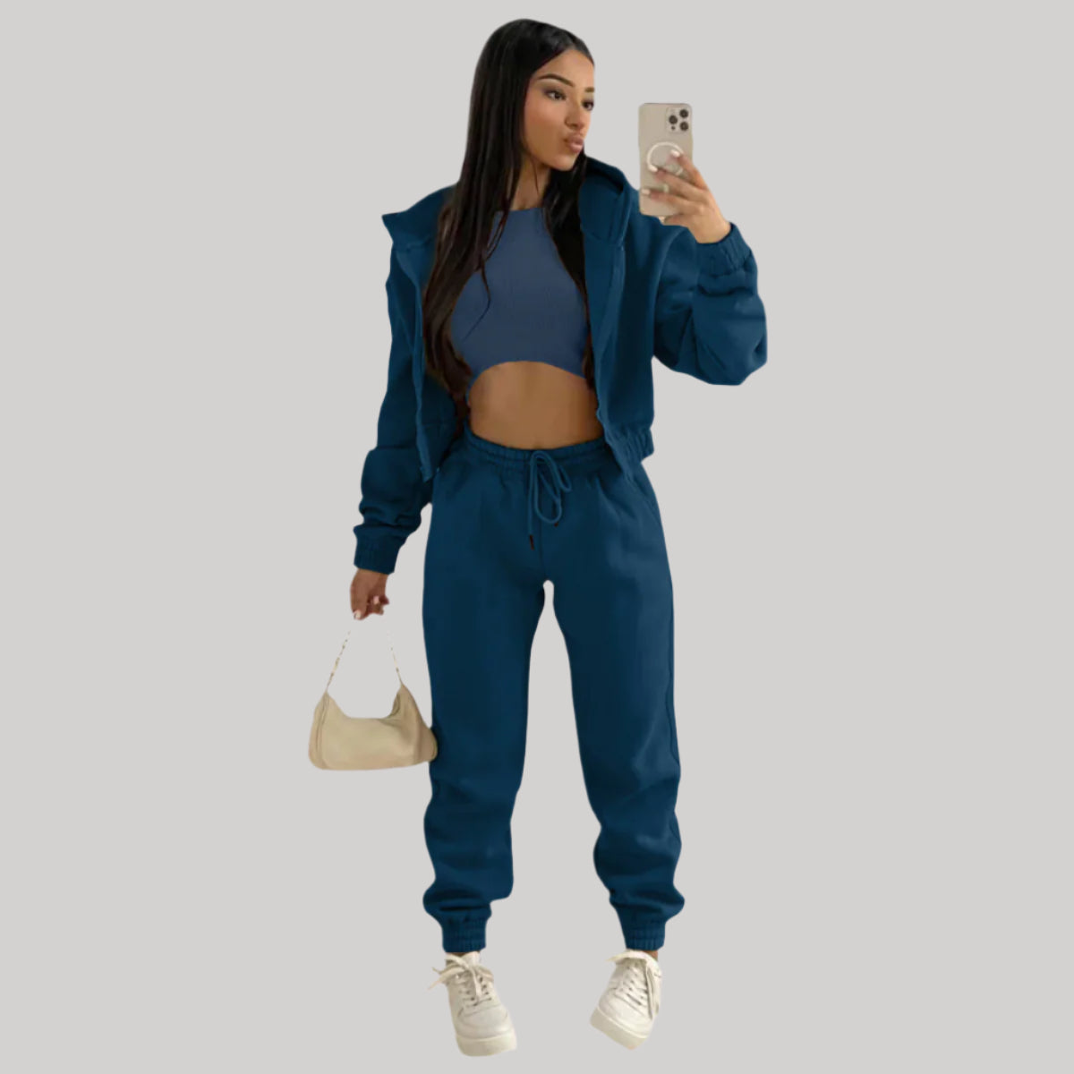 Women's Stylish Casual Tracksuit | 3 Piece Set
