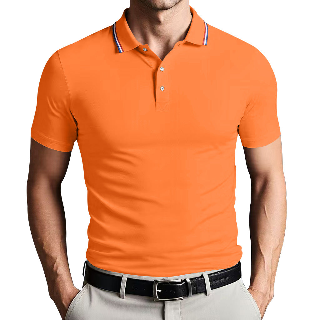 TrendAura Nordic Flair Unisex Polo Shirt Slim Fit Breathable Lightweight Short Sleeves Casual Polo Top