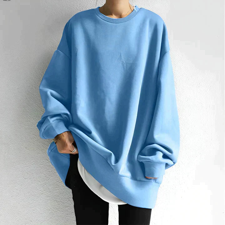 Owena Plus Size Pullover Cozy Oversized Sweater For Curvy Women Effortless Layering Comfort