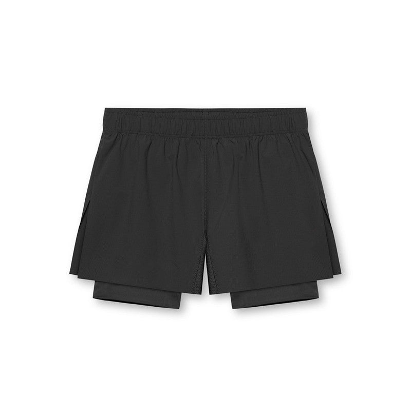 Men's Training Shorts Double Layer Design Compression Breathable Lightweight Performance Shorts