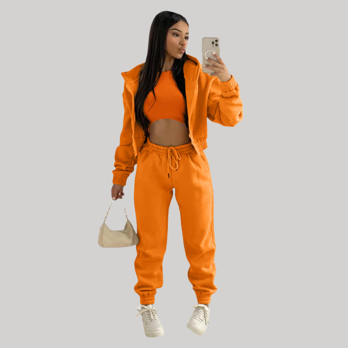 Women's Stylish Casual Tracksuit | 3 Piece Set
