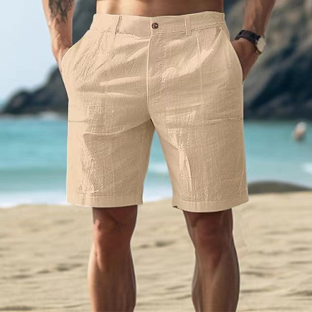 Nordic Flair Mens Shorts Relaxed Fit Breathable Material Knee Length Utility Pockets