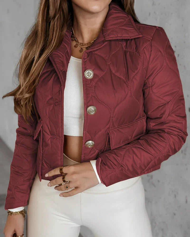 Women’s Fitted Quilted Jacket | Cropped