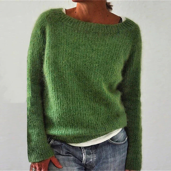Pleun Julia Merino Wool Knit Sweater With Oversized Collar For Women Everyday Wear And Cozy Comfort