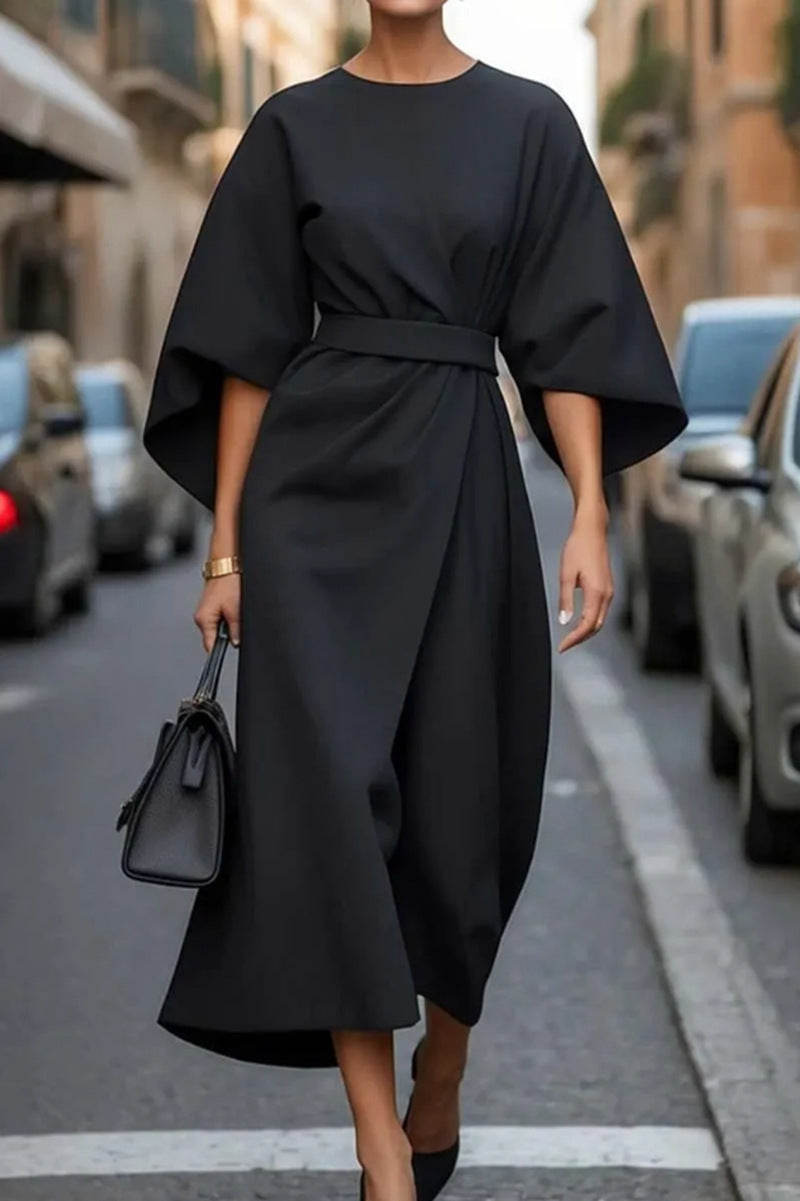 Women’s Elegant Belted Dress | Maxi