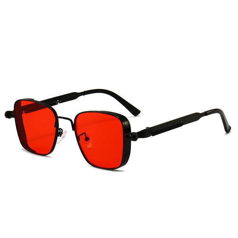 Square Frame Metal Sunglasses For Men
