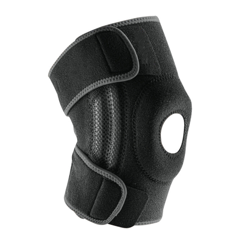 KneeGuard Pro Knee Brace For Athletes - Shock Absorption Anti Slip Patella Gel Pads Lightweight Adjustable