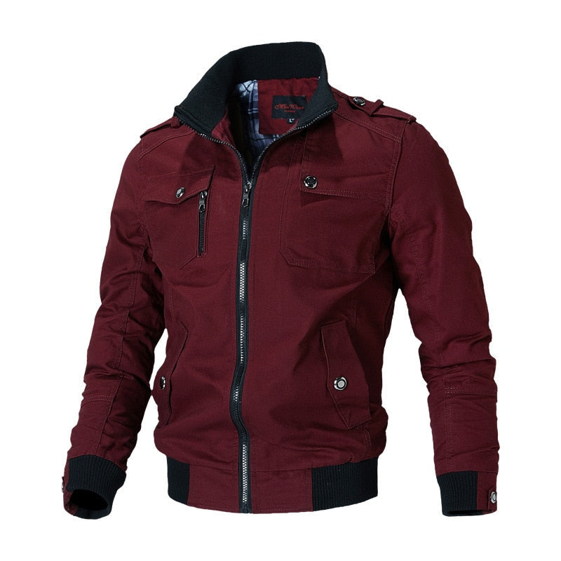 Elijah Casual Bomber Jacket Slim Fit With Zipper Closure And Ribbed Trim For All Seasons