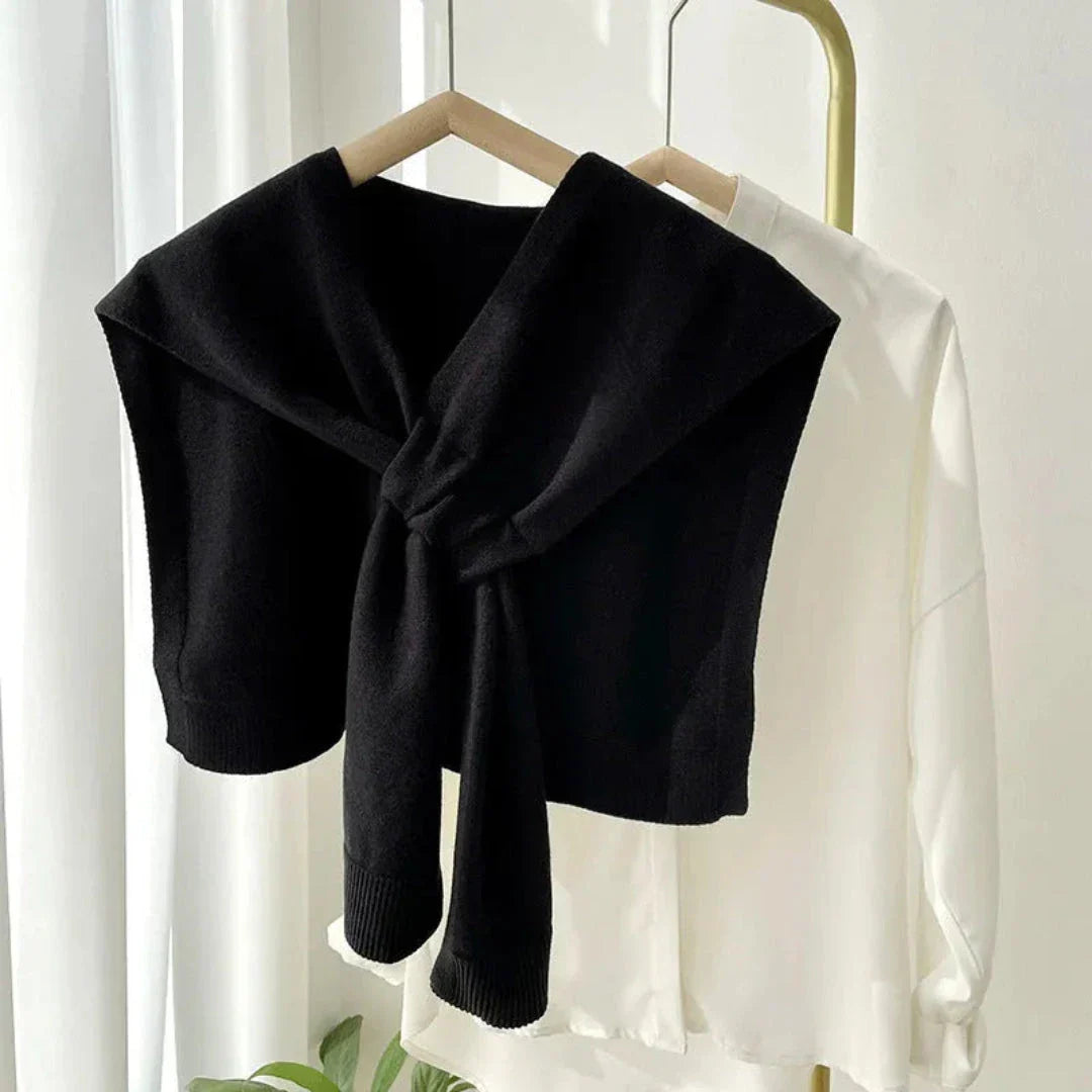 Olga Preppy Knit Shawl