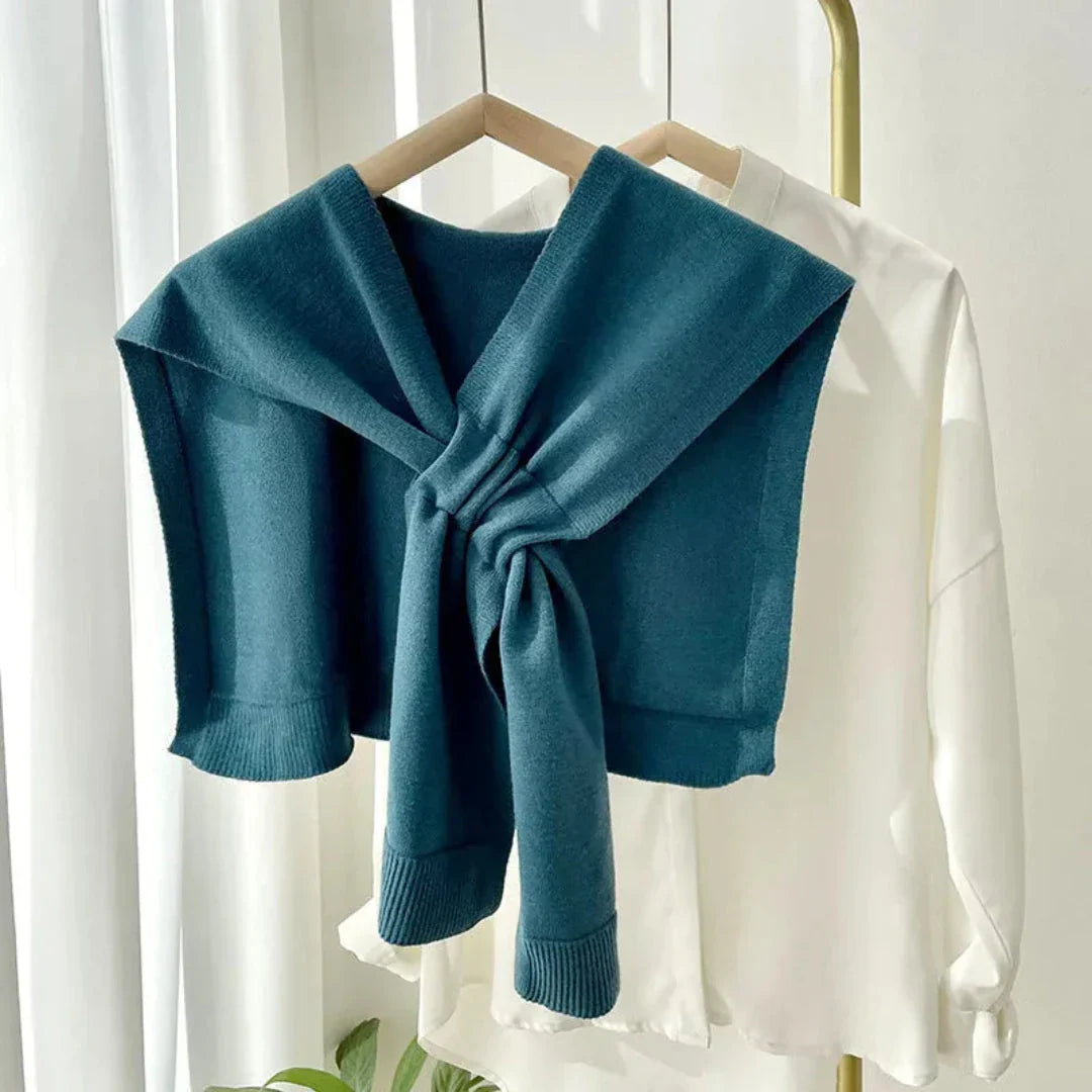 Olga Preppy Knit Shawl